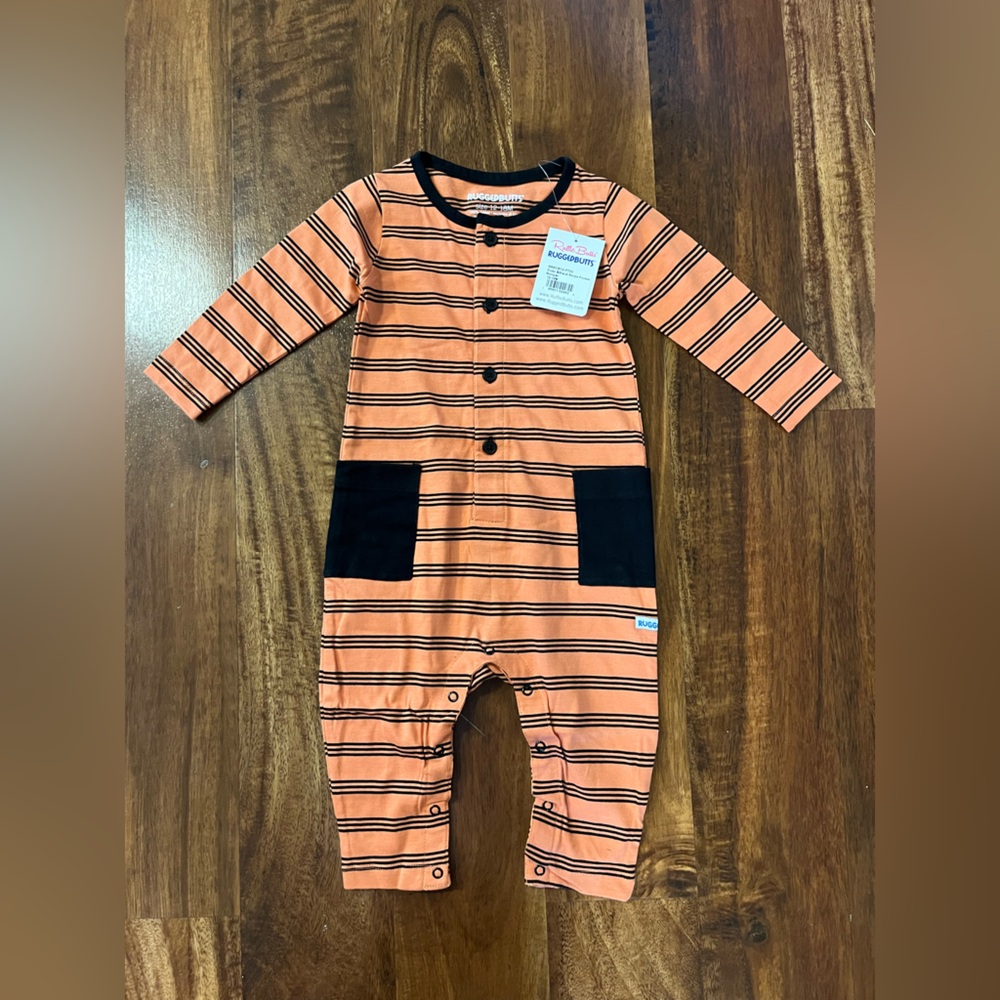Rufflebutts Ruggedbutts Long Sleeve Baby Boy Romper
